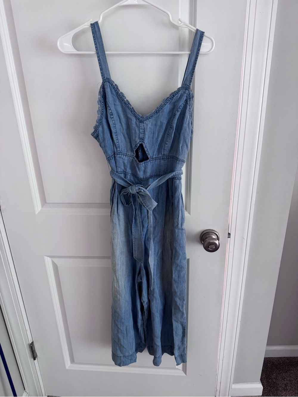 Altar'd State Light Blue Denim Jumpsuit